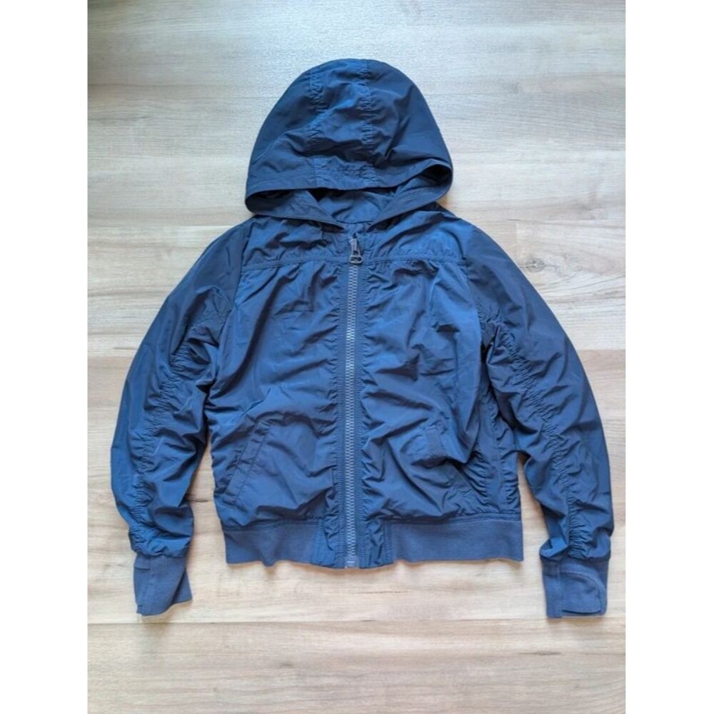 Athleta Girl Navy Blue Bomber Jacket, 8-10Y (U2)
